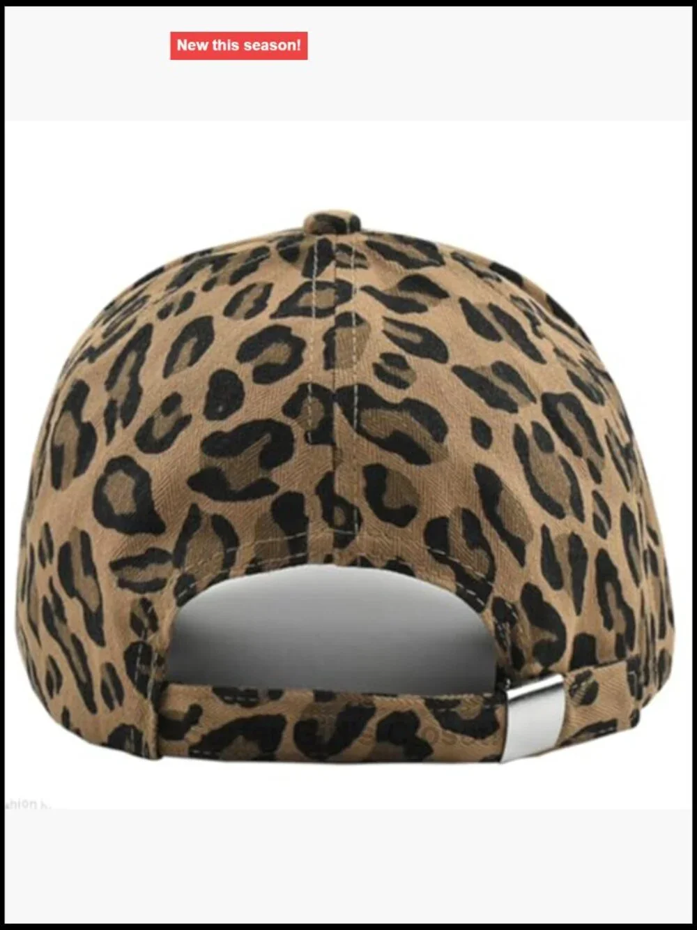 Cotton Leopard Print Adjustable Dad Trucker Hat Sun Protection Golf Cap